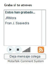 Hola a los comentarios de voz