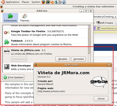 Viñetas en firefox, el plugin de Gerard Marull Viñetas en firefox, el plugin de Gerard Marull