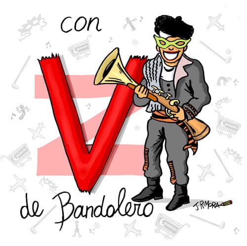con v de bandolero