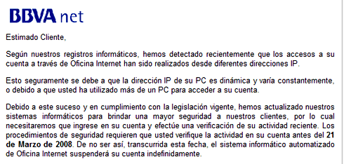 ¿Phising con ingenio?