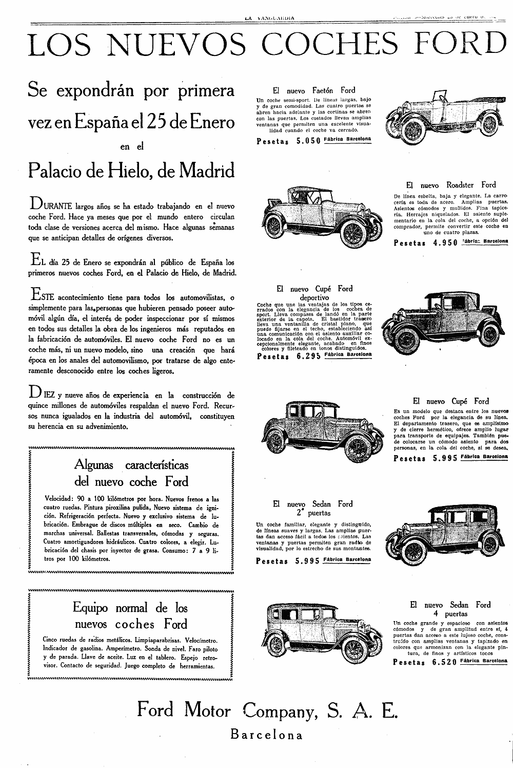 Ford De cuando se dibujaba la publicidad