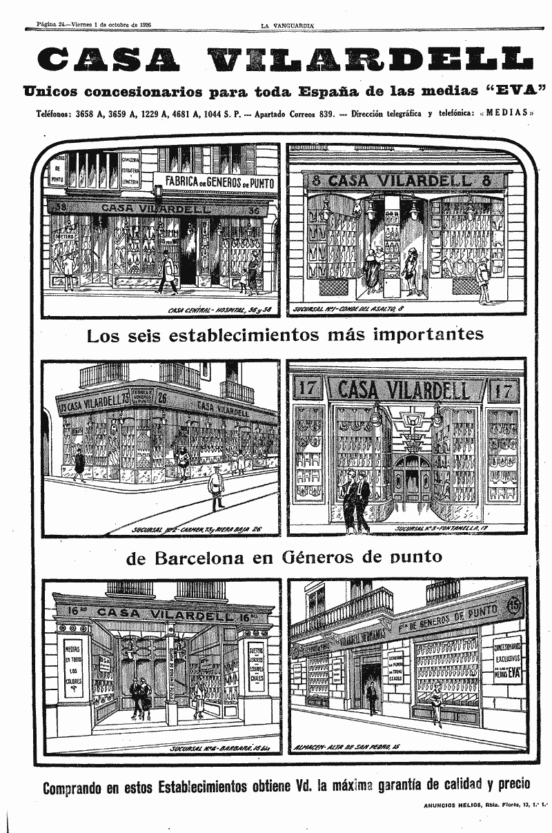 Helios Fachadas De cuando se dibujaba la publicidad