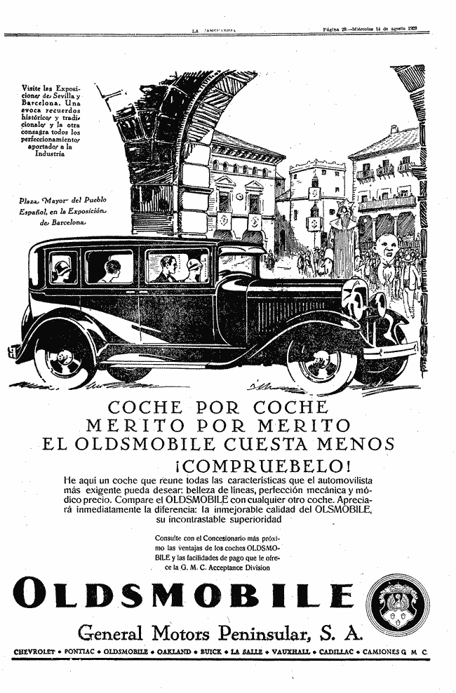 Oldsmobile De cuando se dibujaba la publicidad