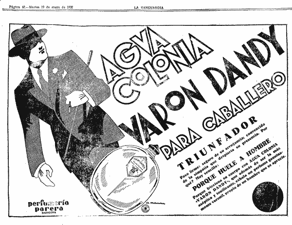 Varón Dandy De cuando se dibujaba la publicidad