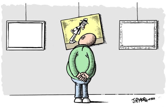Unas viñetas en el Museo del Humor de Casasimarro Unas viñetas en el Museo del Humor de Casasimarro