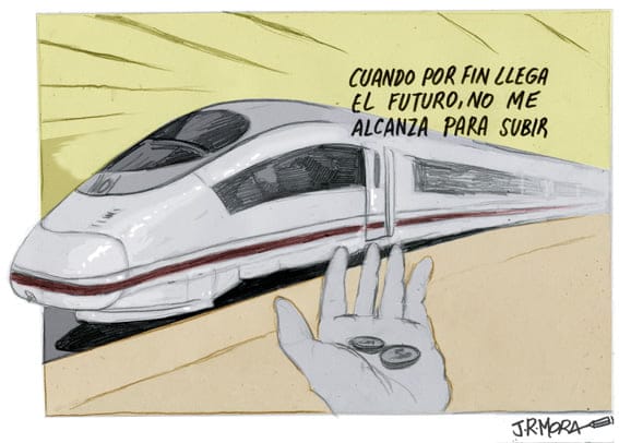 Obras del AVE, construir futuro explotando hoy 1