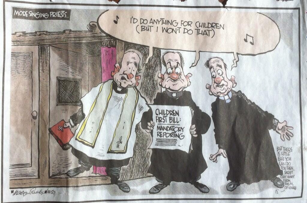 Irish newspaper withdraws cartoon on child abuse under pressure from priests Irish newspaper withdraws cartoon on child abuse under pressure from priests
