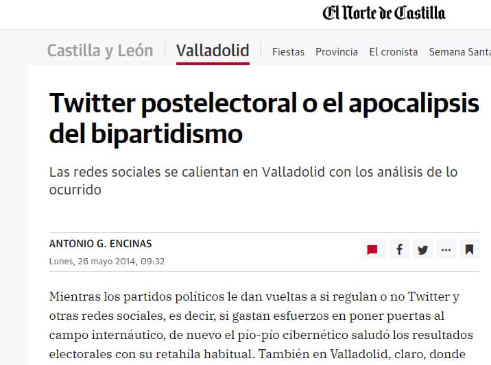 Arde un trozo de tuiter