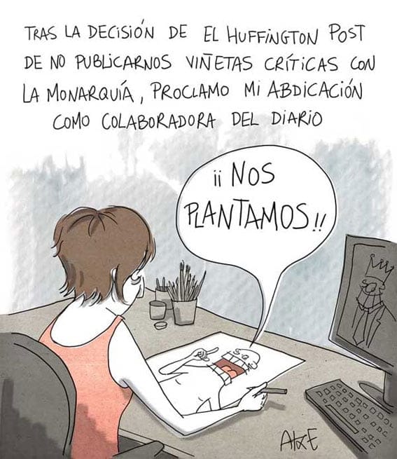 El Huffington Post, piel fina y monárquica