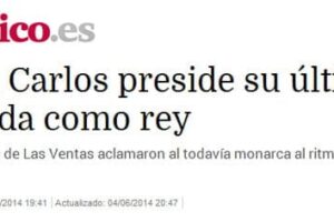 El rey se va en la plaza
