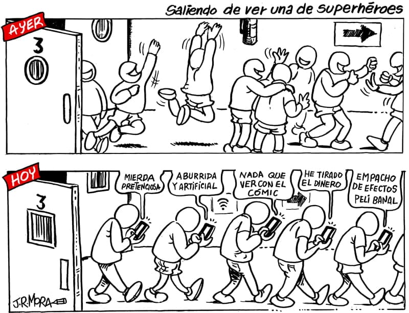 Saliendo de ver una de superhéroes Saliendo de ver una de superhéroes