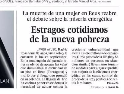 Pobreza energética, postureo etimológico