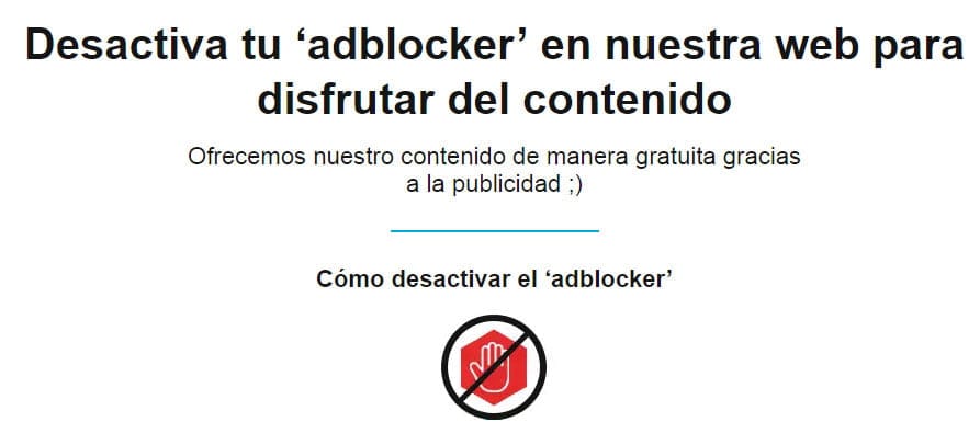 No el problema de la publicidad no es del lector