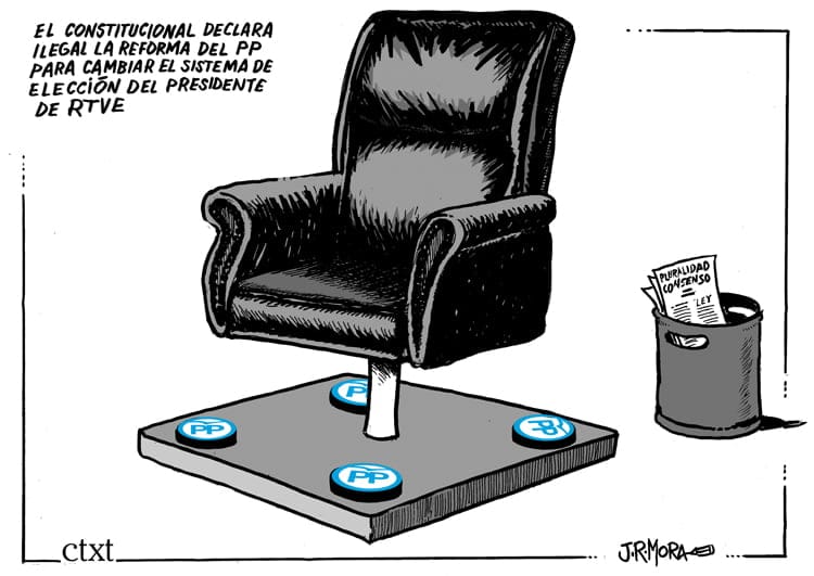 RTVE, el presidente atornillado