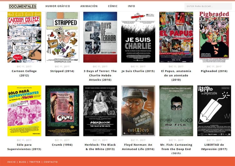 Documentales sobre dibujantes Documentales sobre dibujantes