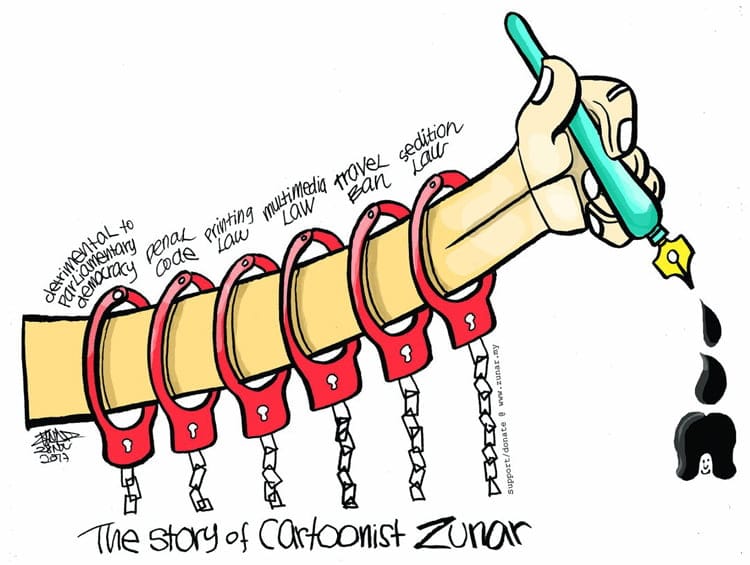 Cartoonist Zunar investigated once again for a cartoon Cartoonist Zunar investigated once again for a cartoon