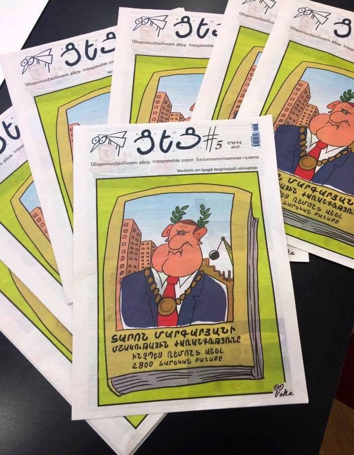 Armenian journalist receives death threats after publishing a political cartoon 3