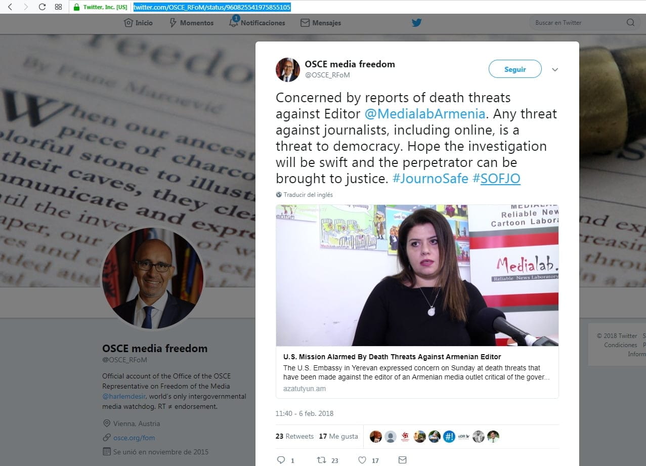 Armenian journalist receives death threats after publishing a political cartoon 2
