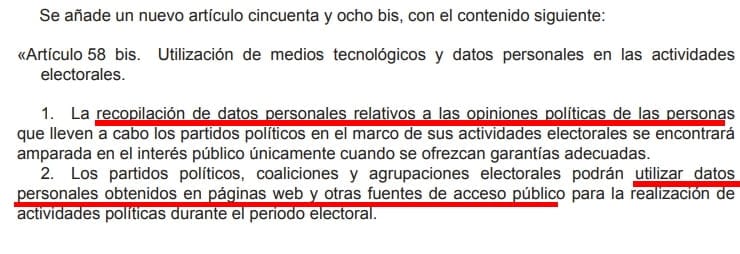 Spam electoral, empaquetando ciudadanos por ideología 1