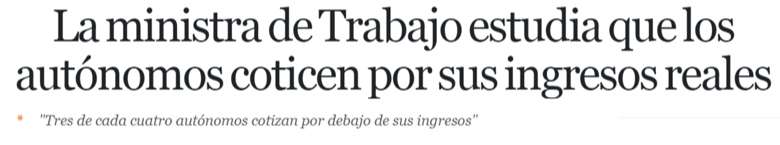 La cuota del autónomo