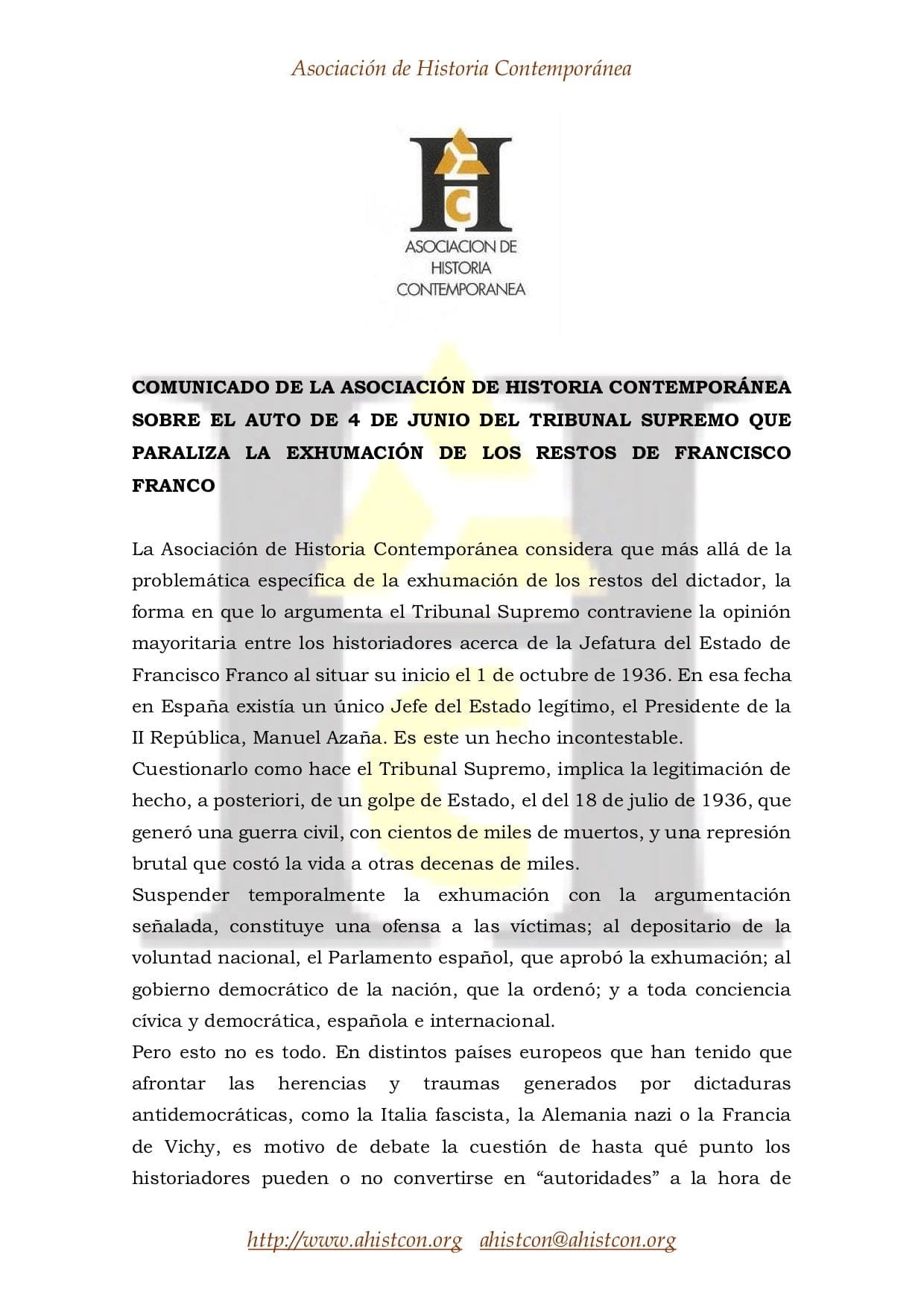 El TS paraliza la exhumación de Franco El TS paraliza la exhumación de Franco