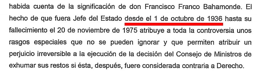Por decisión unánime de los miembros de la Sección Cuarta de la Sala Tercera del alto tribunal, se acordó suspender cautelarmente la exhumación Por decisión unánime de los miembros de la Sección Cuarta de la Sala Tercera del alto tribunal, se acordó suspender cautelarmente la exhumación