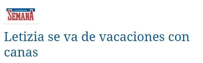 Vacaciones Felipe y Letizia