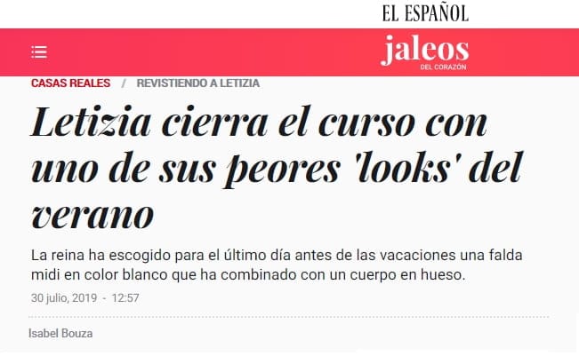 Vacaciones Felipe y Letizia