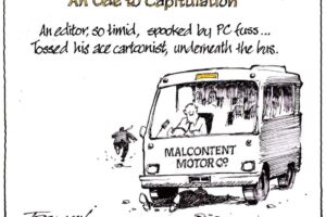 El viñetista Garrick Tremain carga contra el editor del Otago Daily Times