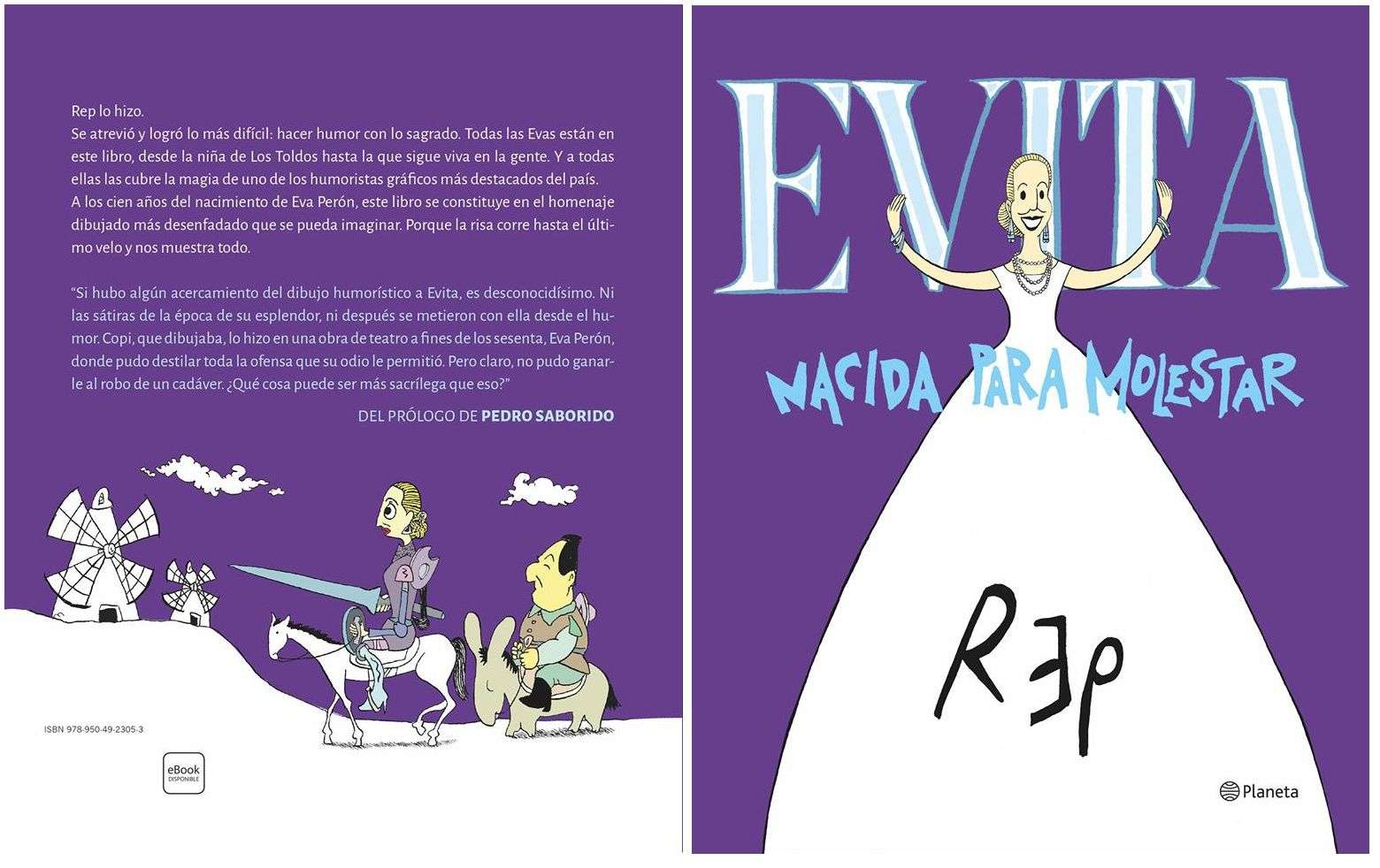 Amenazan al dibujante argentino Rep por su libro "Evita, nacida para molestar" 2