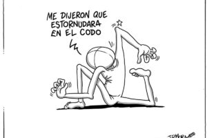 Estornudar en el codo