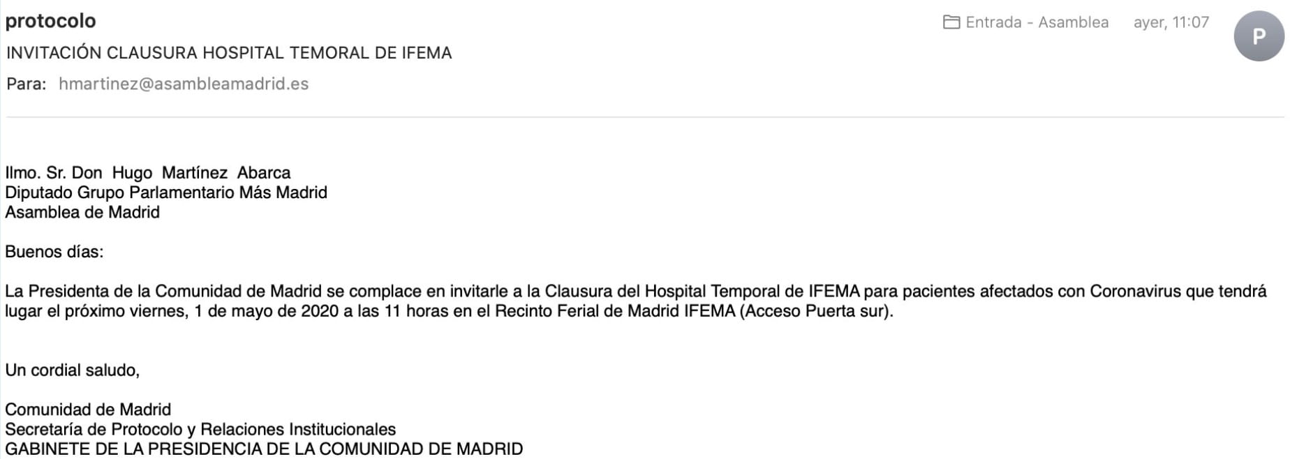 Ayuso en IFEMA 2