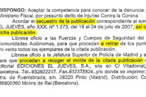 14 years ago, El Jueves was kidnapped and two cartoonists were sentenced for a joke about Felipe and Letizia