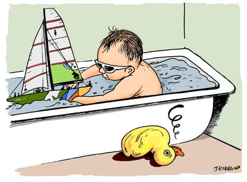 Humor gráfico en la copa América de vela 1