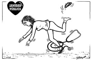Ayuso contra la sanidad pública