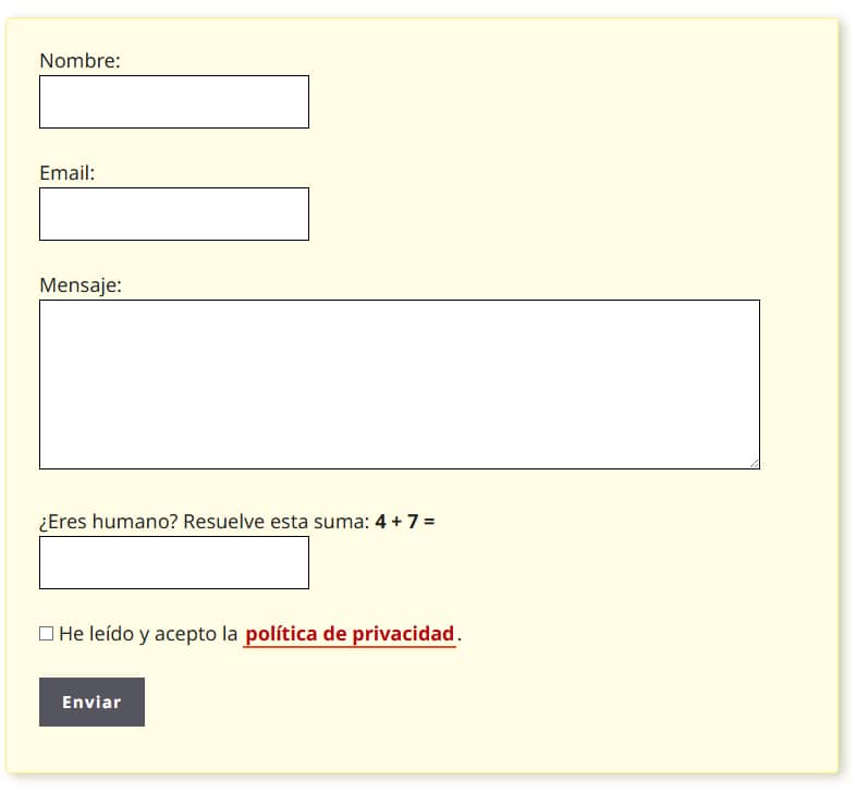 Kontaktformular til WordPress uden plugin Kontaktformular til WordPress uden plugin