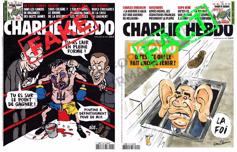 Charlie Hebdo подава жалба във връзка с разпространението на фалшиви корици на своето списание