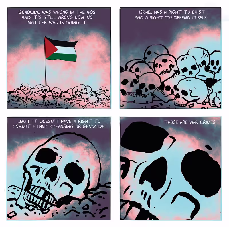 "Cartoonists for Gaza", vignettisti britannici contro il genocidio 4