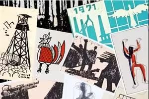 Postales pintadas por presos políticos en las cárceles franquistas