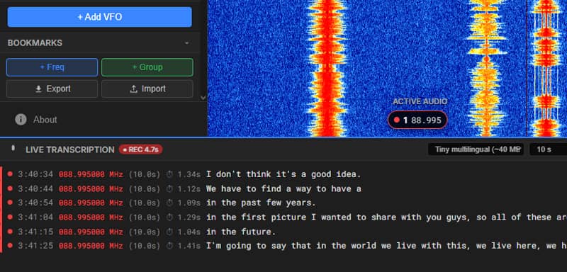 BrowSDR, un completo receptor en tu navegador que permite compartir tu SDR 5